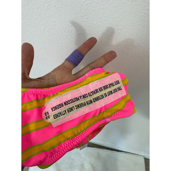 Wild Fable Reversible Neon Floral Cheeky Bikini Bottoms Size L NWT - Picture 2 of 8